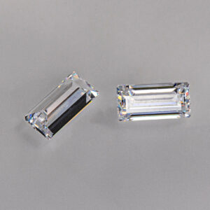 Manufacturers Supply Wholesale Price 9A High Quality Baguette Step White D Color Synthetic Zirconia Diamond Gemstone for Jewelry