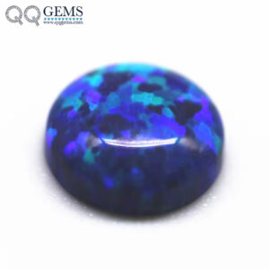 2mm-12mm 92 Multicolor Synthetic Opal Round Flat Back Cabochon Cut OP#14 Fire Opal Loose Gemstone Artificial Opal Cabochon Gems