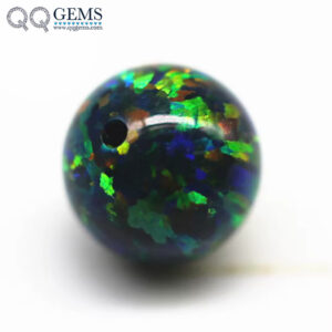 2mm-12mm 92 Multicolored Synthetic Opal Beads Round Balls OP#35 Fire Opal Beads Loose Gemstone Round Beads Opal with Hole Gems