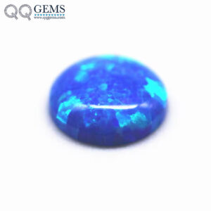 2mm-12mm 92 Multicolored Synthetic Opal Round Flat Back Cabochon Cut OP05 Blue Opal Loose Gemstone Fire Opal Round Cabochon Gems