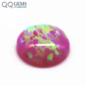 2mm-12mm 92 Multicolored Synthetic Opal Round Flat Back Cabochon Cut OP#09 Color Opal Loose Gemstones Round Opal Cabochon Gems