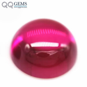 3.0-12mm Round Flatback Cabochon Cut 5# Ruby Corundum Loose Gemstones Round Cabochon Synthetic 5# Red Corundum Sapphire Gemstone