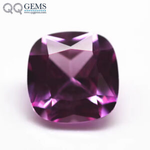 3*3-12*12mm Machine Cut Cushion Cut 2# pink Ruby Corundum Gemstones Artificial Cushion Shape pink 2# Sapphire Corundum Gemstones