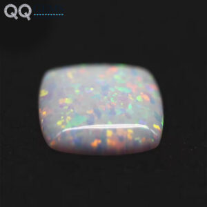 3*3mm-10*10mm 92 Kinds Multicolored Cushion Cabochon Opal OP#17 White Opal Loose Gemstones Synthetic Cushion Opal Cabochon Gems