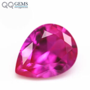 3*5-10*14mm Faceted Cut Pear Cut 3# Ruby Corundum Loose Gemstones Pear Shape Synthetic 3# Rose Ruby Corundum Sapphire Gemstones