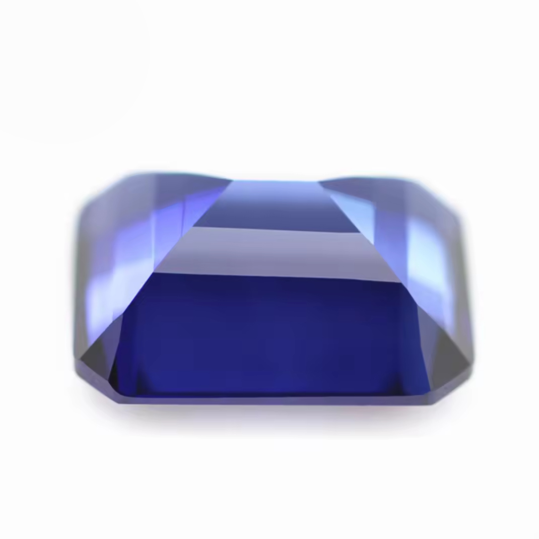 3*5-10*14mm Step Cut Octagon Cut 34# Blue Sapphire Corundum Loose Stones Emerald Cut Artificial 34# Sapphire Blue Corundum Gems - Image 2
