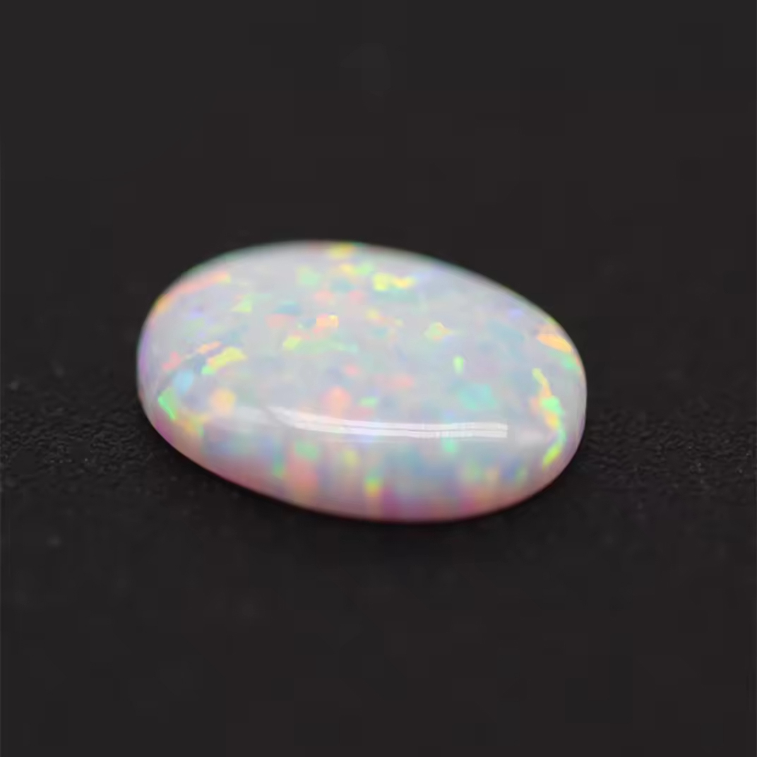3*5-8*10mm 92 Multicolored Synthetic Oval Flat Back Cabochon Cut OP#17 White Fire Opal Loose Gemstones Oval Opal Cabochon Gems - Image 5