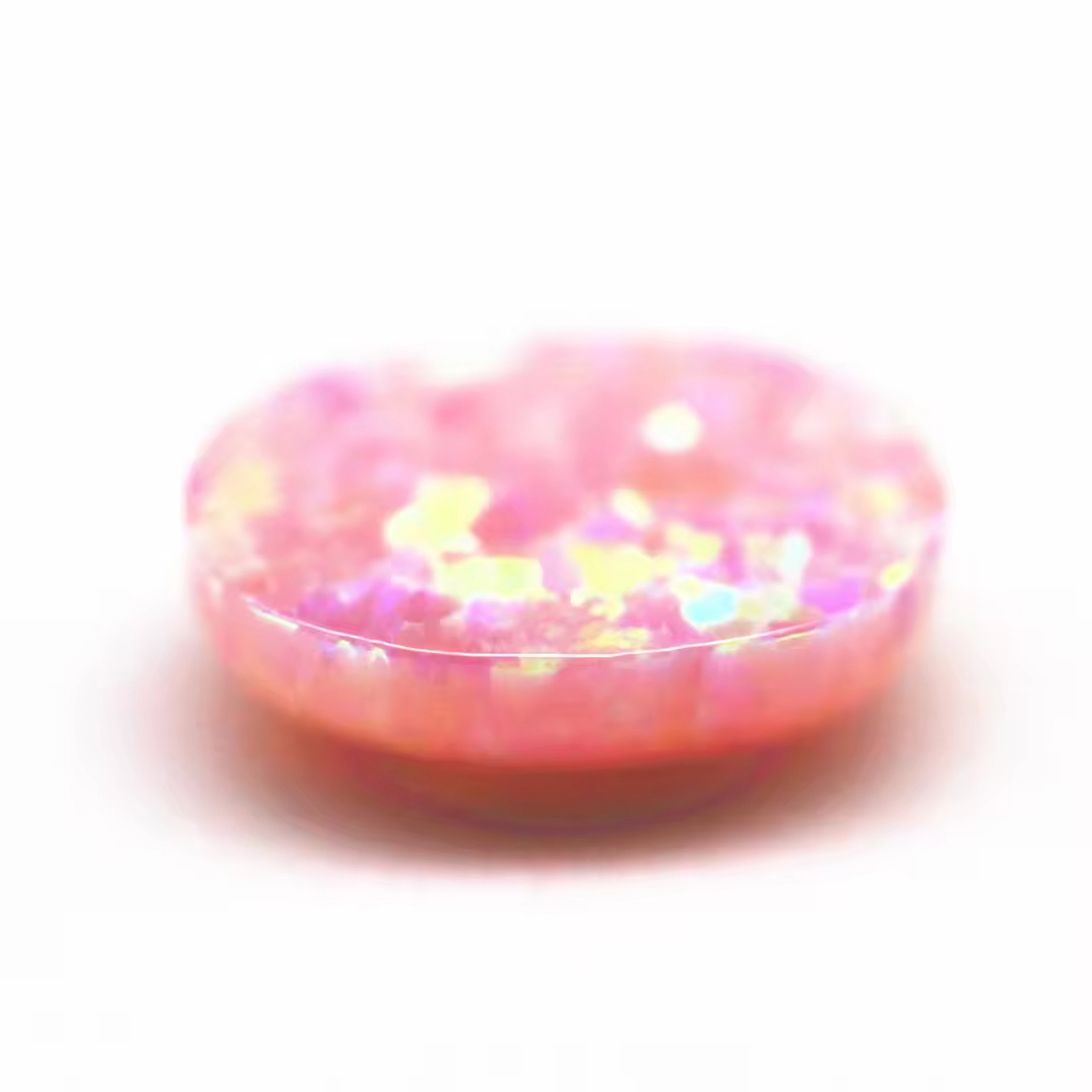 3*5-8*10mm Multicolored Synthetic Opal Oval Cabochon Cut OP#08 Light pink Fire Opal Loose Gemstones Oval Opal Cabochon Cut Gems - Image 2