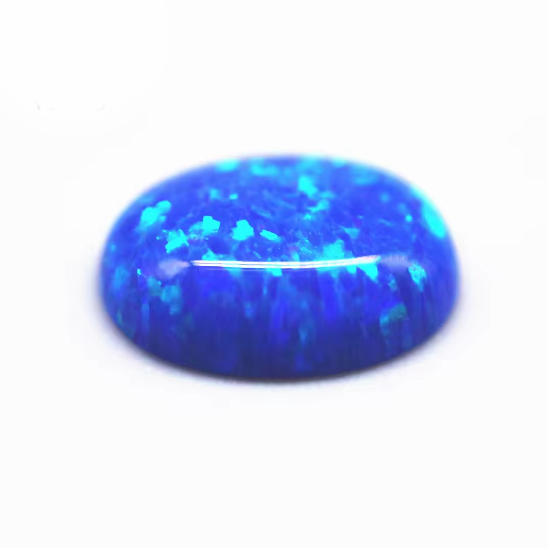 3*5-8*10mm Multicolored Synthetic Opal Oval Cabochon Opal OP#05 Blue Fire Opal Loose Gemstones Oval Flat Back Cabochon Cut Gems - Image 3