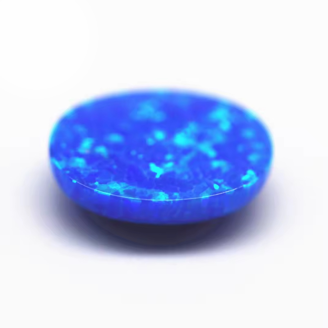3*5-8*10mm Multicolored Synthetic Opal Oval Cabochon Opal OP#05 Blue Fire Opal Loose Gemstones Oval Flat Back Cabochon Cut Gems - Image 5