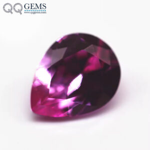 3*5mm-10*14mm Faceted Cut Pear Cut 2# pink Ruby Corundum Loose Gemstone Pear Shape Synthetic 2# pink Corundum Sapphire Gemstones