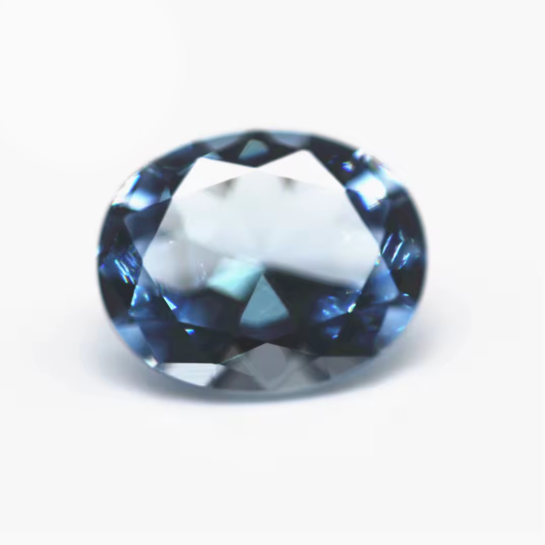 3*5mm-10*14mm Oval Cut Sky Blue Nano Gemstones Loose Stones Machine Cut Oval Shape Synthetic Aquamarine Nanosital Crystal Stones - Image 2
