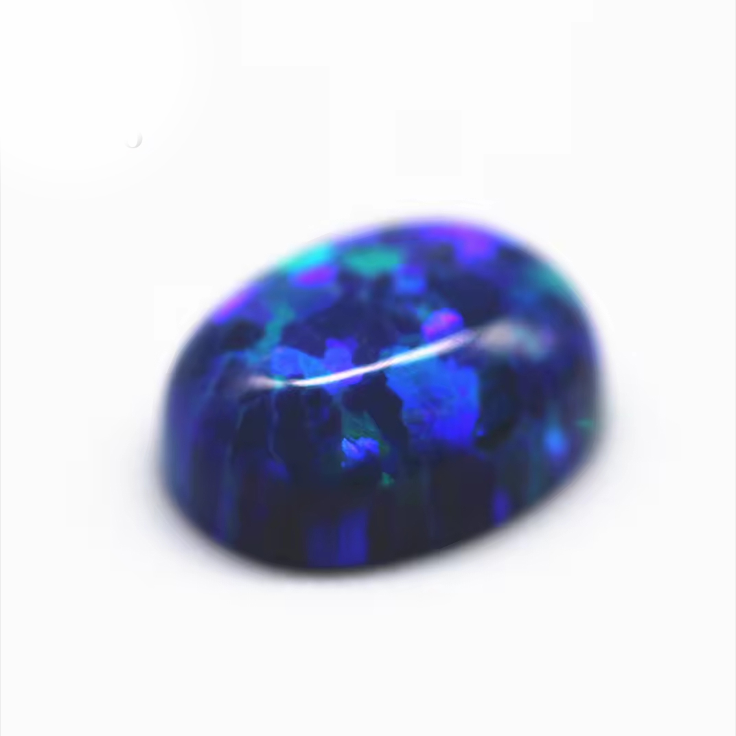 3*5mm-8*10mm 92 Multicolored Synthetic Opal Oval Flat Back Cabochon Cut OP#14 Fire Opal Loose Gemstones Oval Cabochon Opal Gems - Image 2