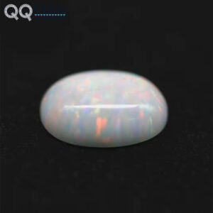 3*5mm-8*10mm Multicolored Synthetic Oval Cabochon Opal OP#18 White Fire Opal Loose Gemstones Oval Flat Back Opal Cabochon Gems
