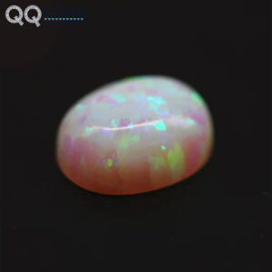3*5mm-8*10mm Synthetic Opal Stones Oval Flat Back Cabochon Cut OP16 White Fire Opal Loose Gemstones Oval Opal Cabochon Gems