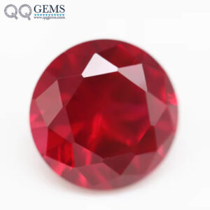5A Grade 0.8-16mm Round Brilliant Cut 5# Ruby Corundum Loose Gemstones Round Shape Synthetic 5# Corundum Ruby Sapphire Gemstones