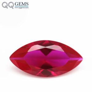 5A Grade Bright Cut Marquise Cut 5# Ruby Corundum Loose Gemstone Marquise Shape Synthetic Pigeon Blood Red 5# Corundum Gemstones