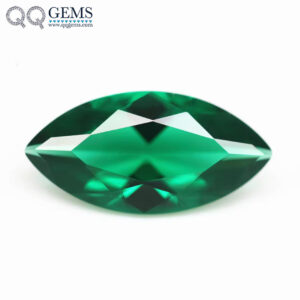 5A Grade Marquise Cut Emerald Green Nano Gemstone Loose Stone Marquise Shape Green Nano Crystal Gems Synthetic Green Nano Stones