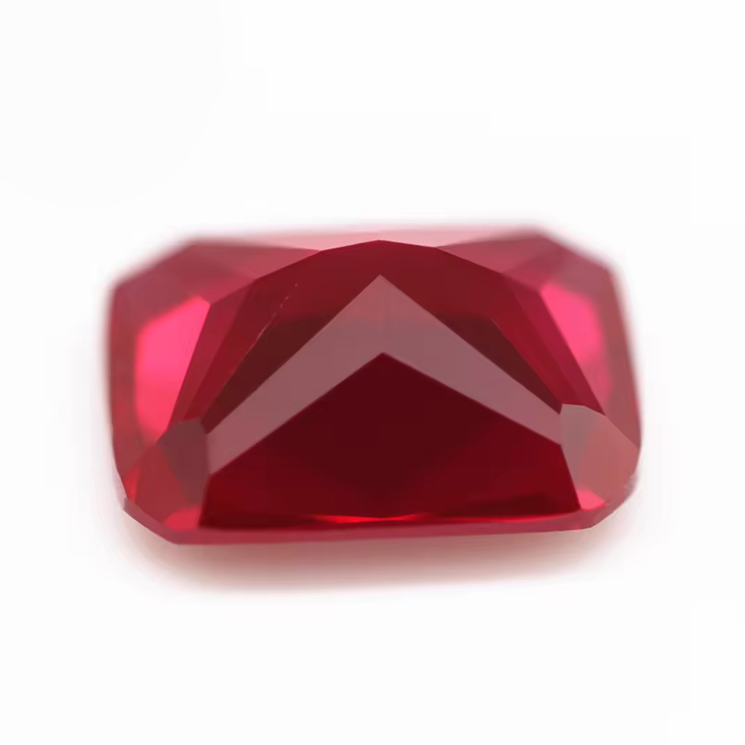 5A Grade Bright Cut Marquise Cut 5# Ruby Corundum Loose Gemstone Marquise Shape Synthetic Pigeon Blood Red 5# Corundum Gemstones - Image 3