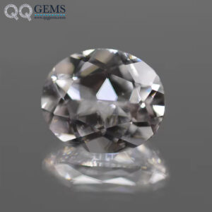 5A Machine Cut Oval Cut 12# White Sapphire Corundum Loose Gemstones Oval Shape Synthetic Corundum 12# White Sapphire Gemstones