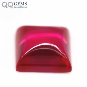 5A Quality square Flat Back Cabochon Cut 5# Ruby Corundum Loose Gemstones square Cabochon Synthetic 5# Corundum Ruby Gemstones