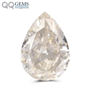 7A Grade Quality Pear Crushed Ice Cut Very Light Yellow High Carbon Diamond Loose Gemstones Synthetic Zirconia Simulate Diamond