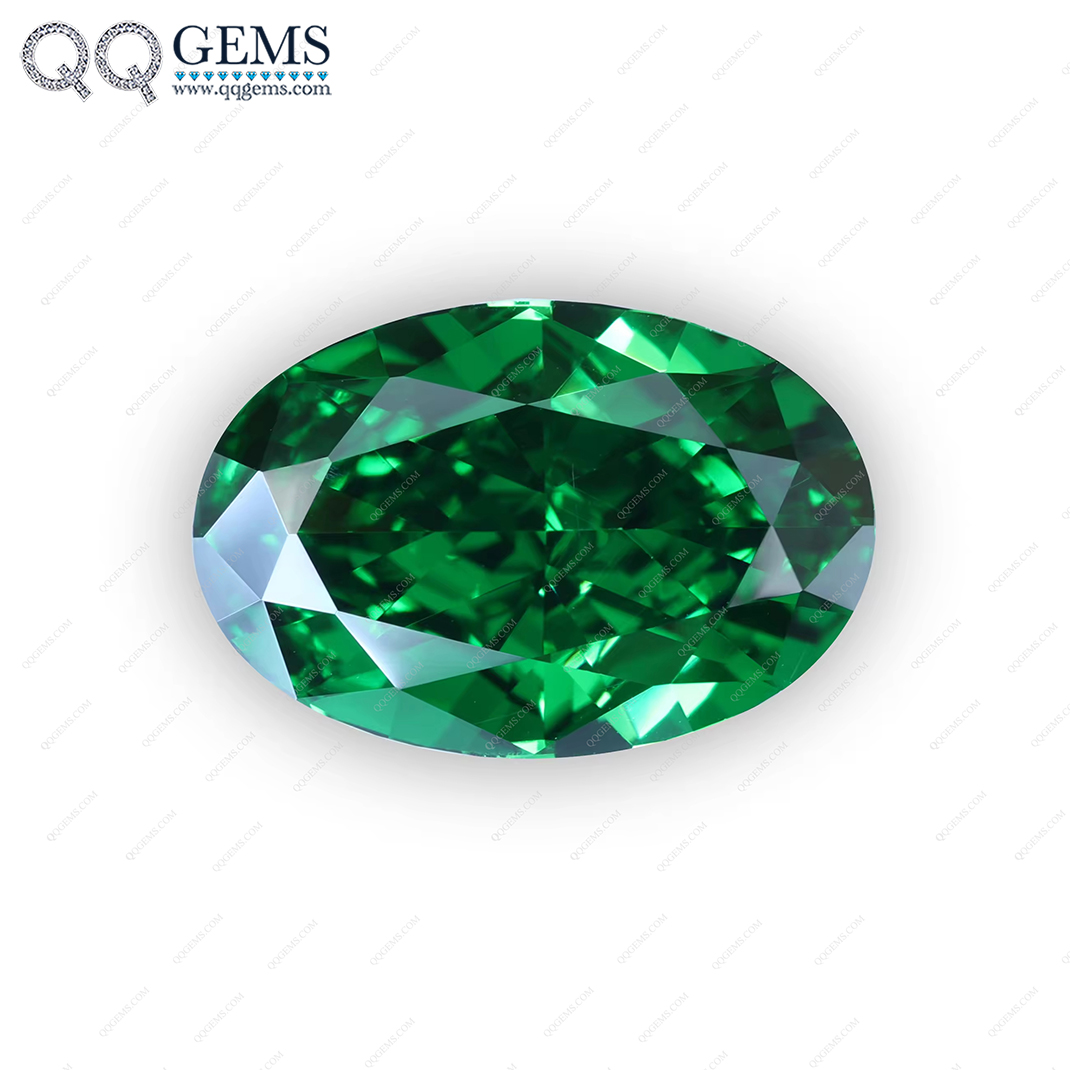 7A Grade Top Quality Oval Crushed Ice Cut Multi-color High Carbon Diamond Loose Gemstones Simulated CZ Diamond