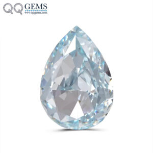 7A Grade Top Quality Pear Crushed Ice Cut Aquamarine High Carbon Diamond Loose Gemstones Synthetic Zirconia Simulated CZ Diamond