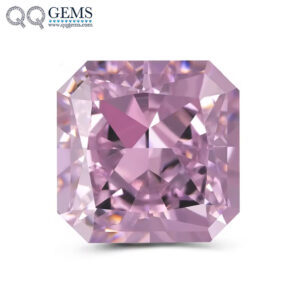 7A Grade Top Quality Square Crushed Ice Cut Corner USA Light pink High Carbon Diamond Loose Gemstones Simulated CZ Diamond