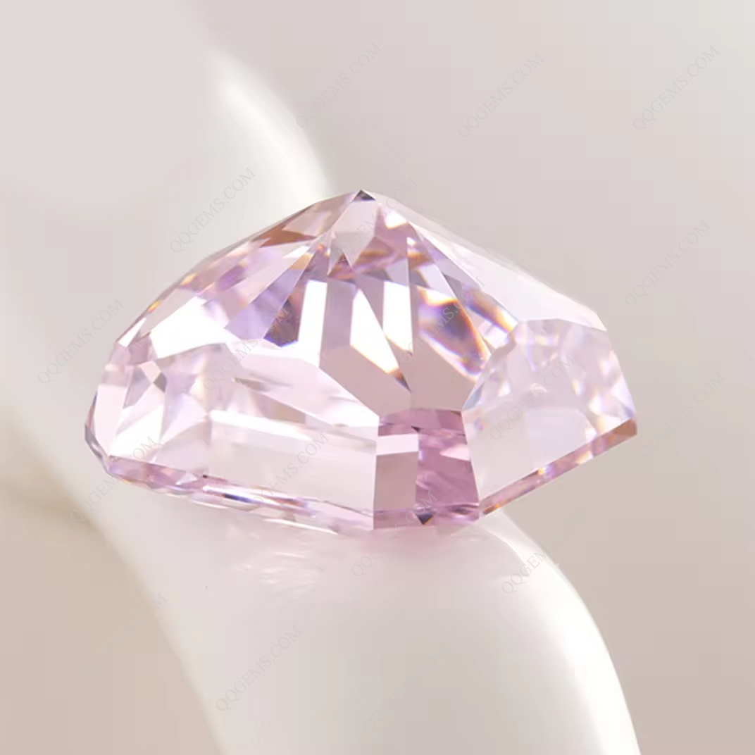 7A Grade Top Quality Square Crushed Ice Cut Corner USA Light pink High Carbon Diamond Loose Gemstones Simulated CZ Diamond - Image 4
