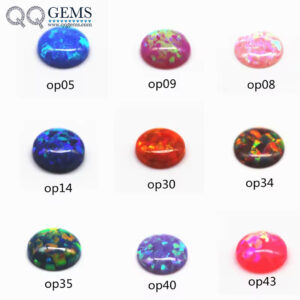 92 Multicolored Various Shapes Synthetic Opal Stones Opal Cabochon OP#01-OP#92 White/blue/pink Fire Opal Beads Sphere Gemstones