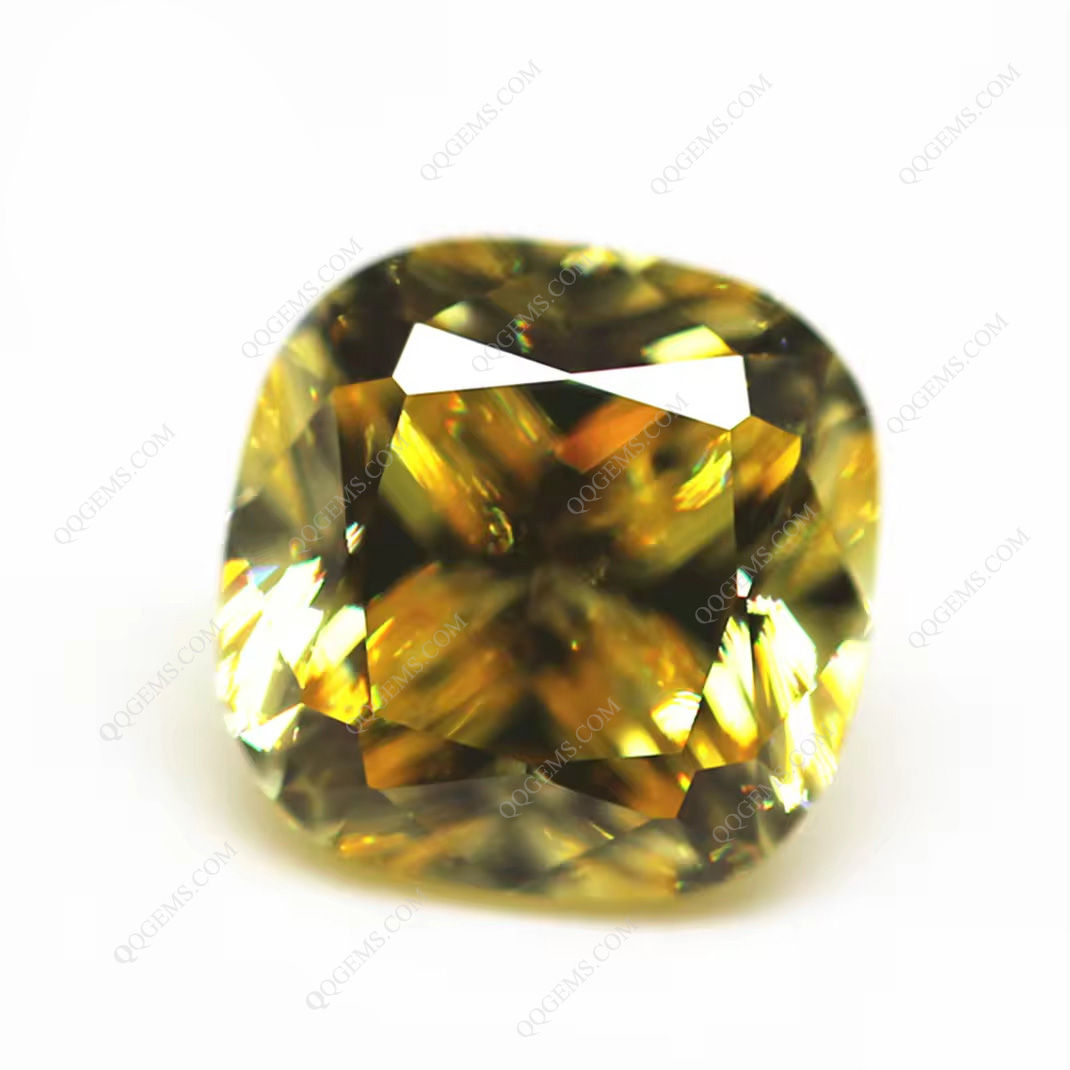 9A Grade Quality Cushion Cut USA Imported Light Yellow High Carbon Diamond Loose Gemstones Synthetic Simulate Cubic Zircon Gems - Image 2