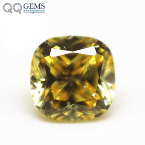 9A Grade Quality Cushion Cut USA Imported Light Yellow High Carbon Diamond Loose Gemstones Synthetic Simulate Cubic Zircon Gems
