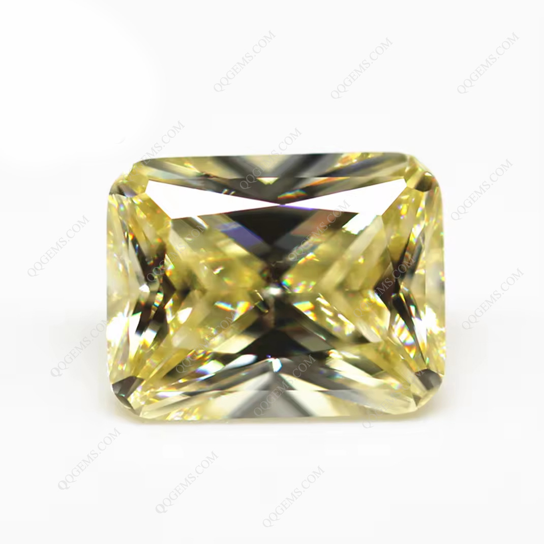 9A Grade Quality Octagon Princess Cut Light Yellow High Carbon Diamond Loose Gems Exquisite Cutting Technology Zirconia Gems - Image 3