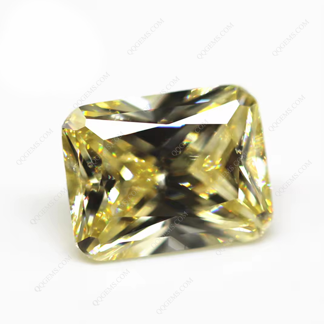 9A Grade Quality Octagon Princess Cut Light Yellow High Carbon Diamond Loose Gems Exquisite Cutting Technology Zirconia Gems - Image 4