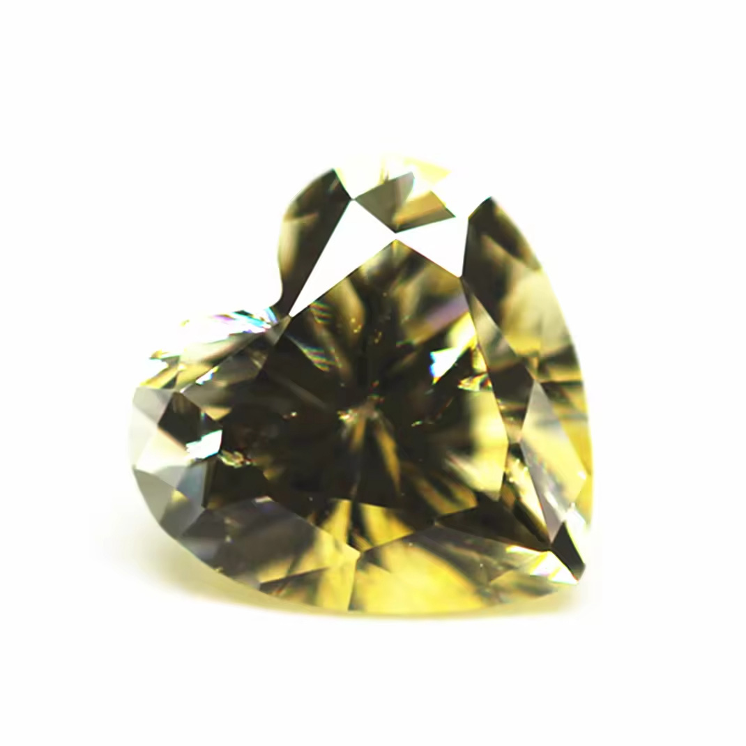 9A Grade Quality Round/oval/pear/heart/cushion/square Cut USA Canary Yellow High Carbon Diamond Loose Stones Cubic Zirconia Gems - Image 2