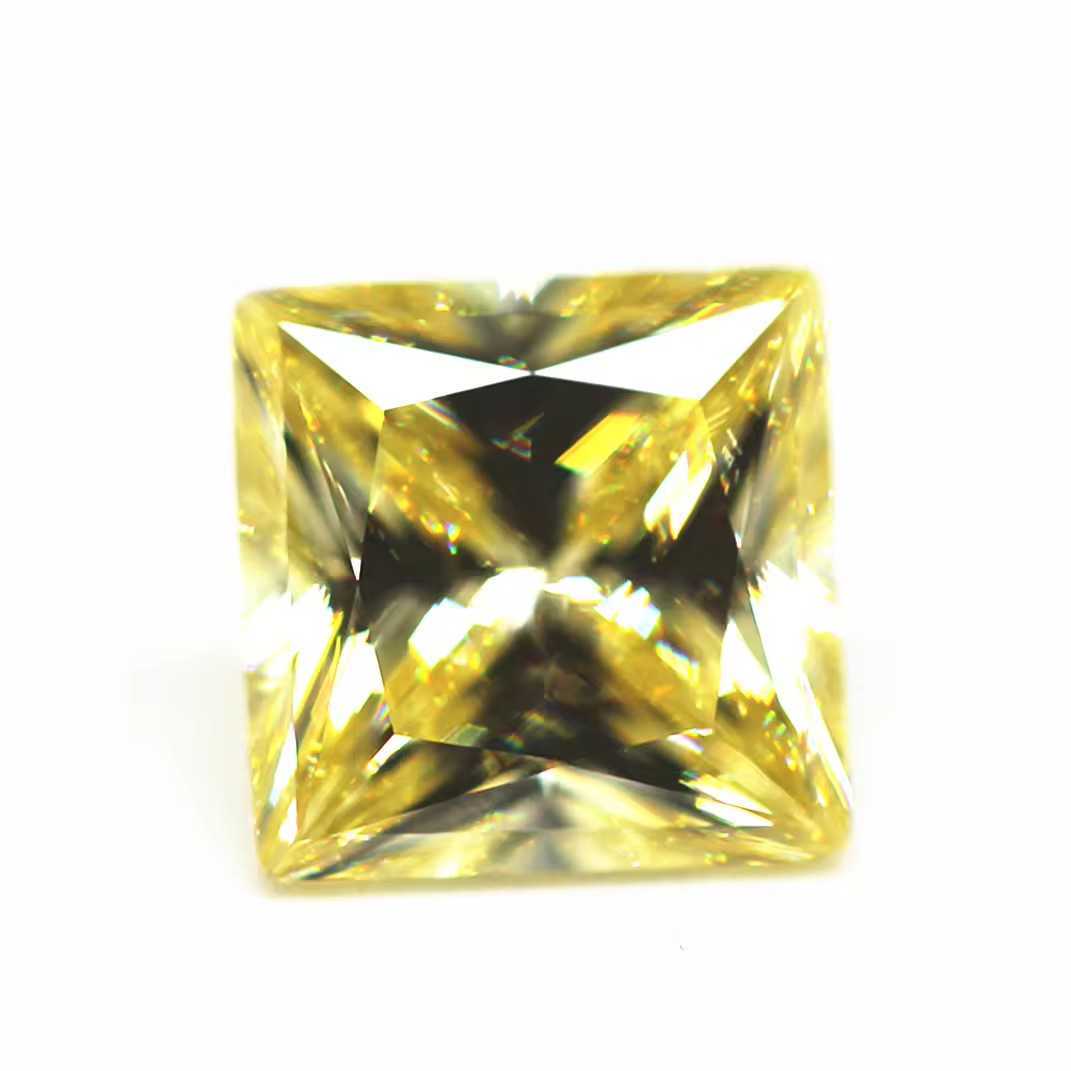 9A Grade Quality Round/oval/pear/heart/cushion/square Cut USA Canary Yellow High Carbon Diamond Loose Stones Cubic Zirconia Gems - Image 5