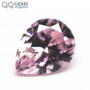 9A Grade Top Quality Pear Faceted Cut USA Imported Light pink High Carbon Diamond Loose Gemstones Synthetic Cubic Zircon Gems
