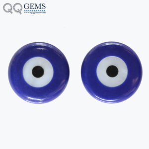 Factory Wholesale Double Plat/flat Flat Top Synthetic Turquoise Round Cut Eye Can Be Customized in Any Shape of the Devil Eye