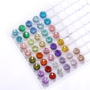 Firework Cut 6-10mm Zircon for Jewelry Making Multicolor Zircon Special Chrysanthemum Firework Cut Cz Stone Cubic Zirconia