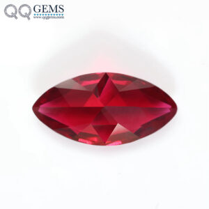 High Quality Faceted Cut Marquise Cut 8# Dark Red Corundum Loose Gemstone Synthetic Corundum 8# Ruby Red Sapphire Gemstones