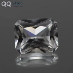 Hot Sale Princess Cut Octagon Cut 12# White Sapphire Corundum Loose Gemstone Octagon Shape Synthetic White 12# Corundum Gemstone