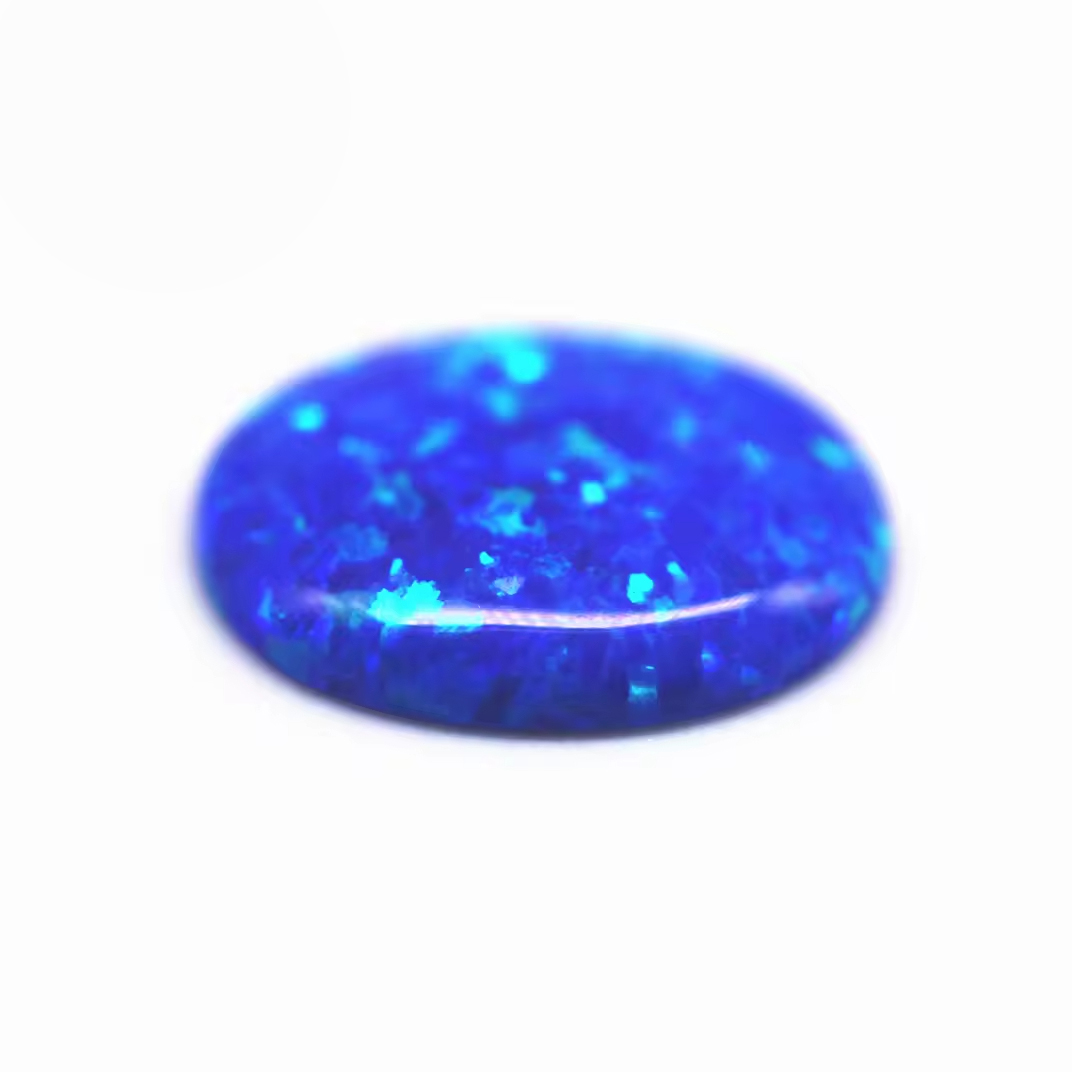 Hot Selling 3*5mm-8*10mm 92 Multicolored Oval Cabochon Opal OP#27 Blue Fire Opal Loose Gemstones Oval Opal Cabochon Cut Gems - Image 2