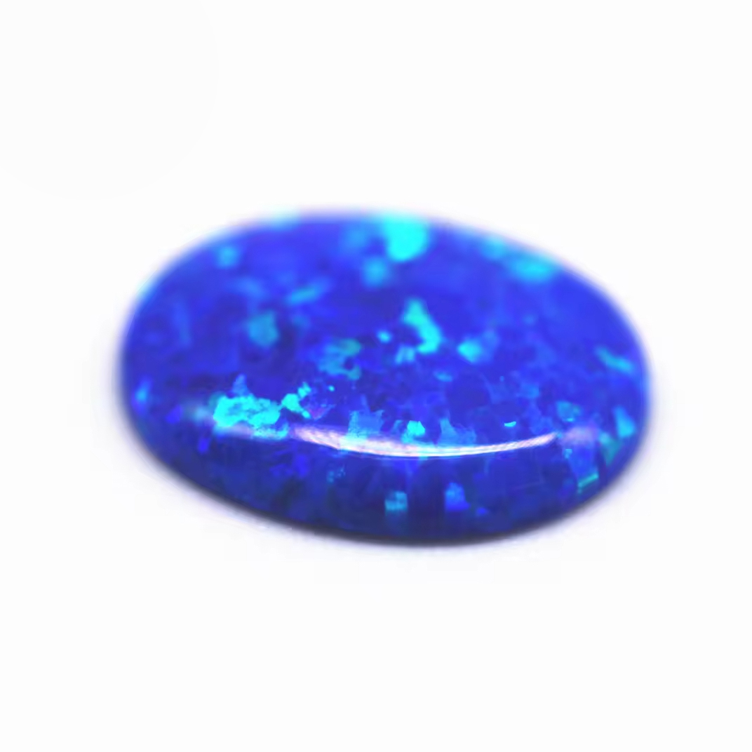 Hot Selling 3*5mm-8*10mm 92 Multicolored Oval Cabochon Opal OP#27 Blue Fire Opal Loose Gemstones Oval Opal Cabochon Cut Gems - Image 3