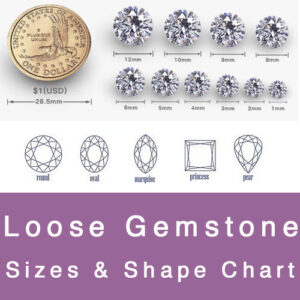 LOOSE GEMSTONE POPULAR SHAPES & SIZES CHART