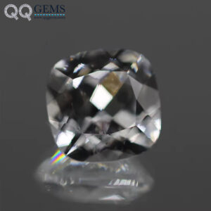 Machine Cut Cushion Cut 12# White Sapphire Corundum Loose Gemstone Cushion Shape Artificial Corundum White 12# Corundum Gemstone