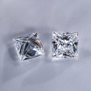 Manufacturers Supply Wholesale Price 9A High Quality Square White D Color Synthetic Zirconia Diamond
