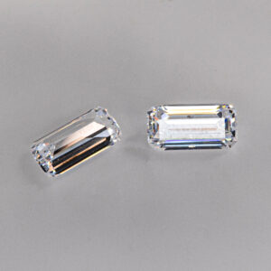 Manufacturers Supply Wholesale Price 9A High Quality Octagon Step White D Color Synthetic Zirconia