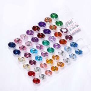 Multifacets Bird's Nest Cut White and Multicolour Multiple Cutting Cubic Zirconia Special Oval Cutting Loose CZ Gemstone