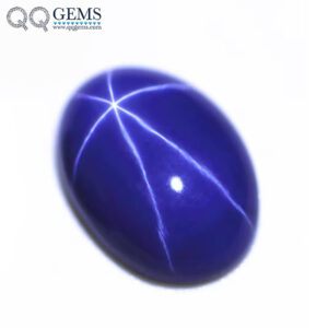 Oval Flatback Cabochon Cut 34# Starlight Blue Sapphire Corundum Loose Gemstones Synthetic Oval Cabochon Star Sapphire Gemstones